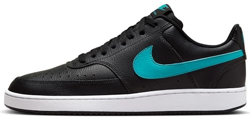 NIKE Men's Court Vision Lo Low Top Shoes, Black Dusty Cactus White, 7.5 UK