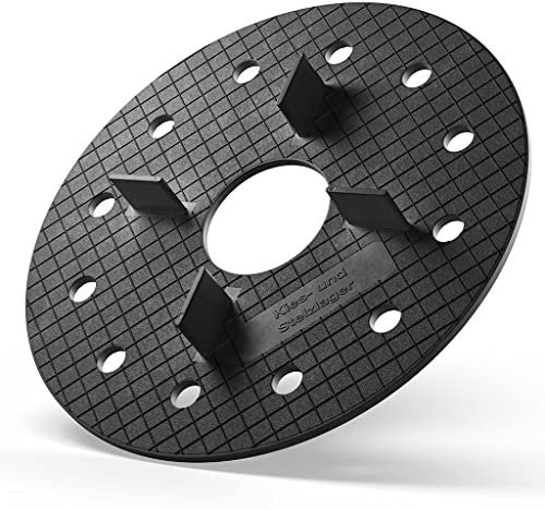 100x LANGFIT® Kieslager Splittbettlager Kiesbettlager mit 3mm Fugenkreuz – Plattenlager zum Verlegen von Terrassenplatten auf Kies, Splitt und Sand – Made in Germany – MS-KL3-15-G (ganze Scheibe)