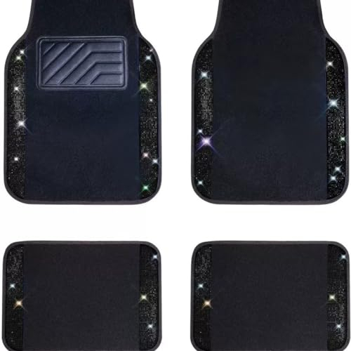 4PCS Auto-Fußmatten,kompatibel mit Dacia Duster Logan MCV Sandero Stepway Dokker Lodgy, Fußabdruckschutz,3-Black
