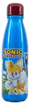 My sweety pop - Botella - Acero Inoxidable - Niño - Adulto - Adolescente - Comida - 26,5 cm - 600 ml - Hidratación - Idea Regalo - Botella - Sonic - Azul/Rojo - para niño