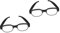 WRITWAA 2 Stk Anime Mit Leuchtender Brille Led-licht- Partybrille Mit Lichtern Neon Brille Rave-party-brille Led-leuchtgläser Leuchtende Gläser Led-leuchtbrillen Plastik