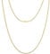 KRKC Herren Halskette, 2mm 14K Gold Vergoldet Edelstahl Panzerkette Cuban Chain, Nickel-frei Dünne Goldkette für Männer Länge 45-66cm(61, 2mm-14K Gold Vergoldet)