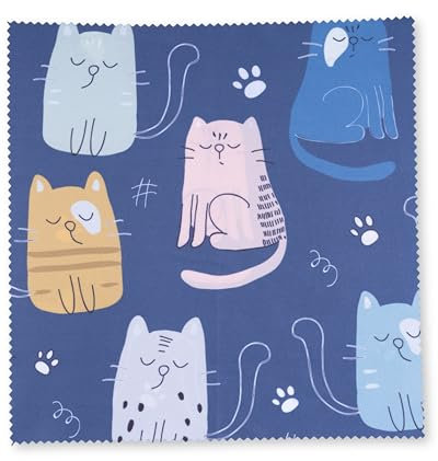 Lens-Aid Panno in microfibra dal design elegante: per fotocamera, obiettivo, display e come panno per la pulizia degli occhiali (panno in microfibra 20 x 20 cm)