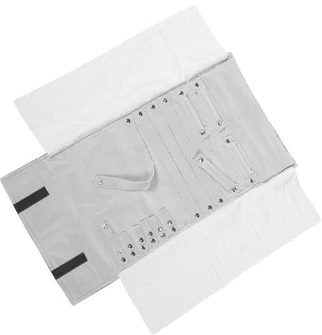 OATIPHO Luxury Jewelry Roll Bag Organizer for Necklaces Earrings and Lightweight Storage for Travel Holds of Earrings Necklaces Bracelets