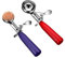Mini Cookie Scoop 1 TSP,2Tsp Extra Small Cookie Scoop, 1 Teaspoon Cookie Dough Scoop, Melon Baller Scoop, Ice Cream Scoop, Soft Grip Grip, Non-Slip, Blue, WQQ-001/1494