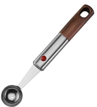 Mikinona Melonenballer Melonenkugelausstecher für Desserts Robuste Rostfreie Küchenhilfe mit Glänzender Oberfläche