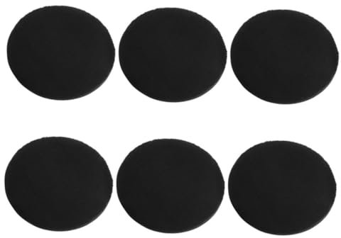 SAFIGLE 6 Stück Crystal Velvet Puff Weicher Body Puff Ultraweicher Make Up Puff Setting Foundation Sponge Velvet Puff Foundation Puff Flocking Leather + Super Soft Fabric Schwarz