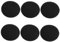 SAFIGLE 6 Stück Crystal Velvet Puff Weicher Body Puff Ultraweicher Make Up Puff Setting Foundation Sponge Velvet Puff Foundation Puff Flocking Leather + Super Soft Fabric Schwarz