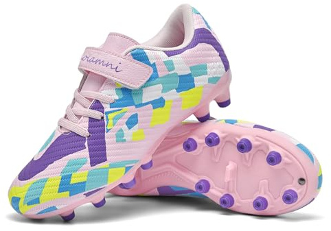 Solamni Firm Ground Fußballschuhe Kinder Kunstrasen Jungen Mädchen