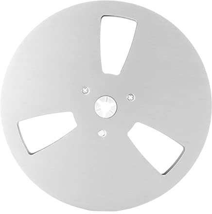 EIMSOAH Tonband Rolle, 1/4 7 Zoll Leere Band Rolle, 3-Loch-Öffnungsmaschine-Teile öffner aus Aluminium Legierung, für die - (Silber)