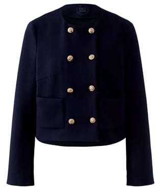 Oui Damen Jacke Scuba gerade geschnitten Uni
