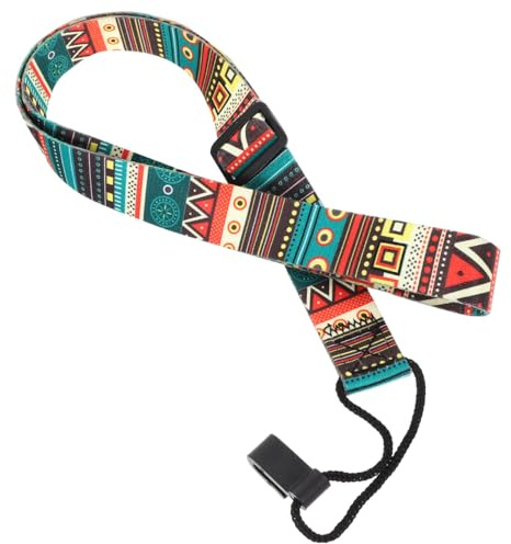 Alasum Double Hook Ukulele Strap Adjustable Shoulder Belt Punch-Free Design for Easy Instrument Support