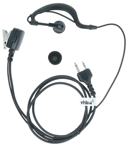 vhbw Headset kompatibel mit TTI TX-446 Funkgerät - schwarz