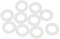 sourcing map 10 Stk. Silikon O-Ringe Dichtringe 24 x 16 x 3mm Silicagel Weiß