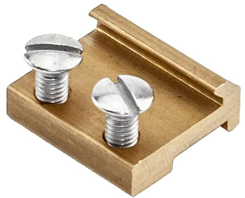 ML-Train Schienen-Verbinder zum Schrauben aus Messing 15mm - Gleise & Gartenbahn Spur G Zubehör (10 Stück)