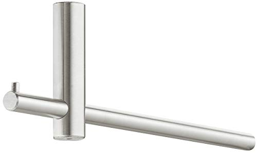 Gedotec Wandgarderobe Paneel & Flur - H7410 Garderobenbügel Edelstahl Garderobenstange L-Form | Länge 400 mm | MADE IN GERMANY | 1 Stück - Fachboden Kleiderbügelhalter mit Befestigungsmaterial