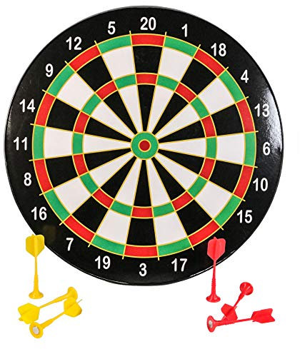 KandyToys Magnetische Dartscheibe für Kinder, mit 6 Dartpfeilen