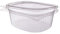 500 Verpackungsbecher Feinkostbecher Salatbecher PP klar eckig mit anhängendem Deckel verschiedene Größen - Inkl. Verpackungslizenz in D (250ml 127x105x41mm)
