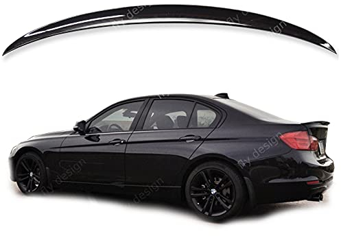 FLY DESIGN 70233 Heckspoiler passend für BMW F30 3er Limousine, Heckflügel, Spoilerlippe für Auto-Tuning, in High-Kick-Still, ABS Kunststoff, Saphirschwarz 475 lackiert
