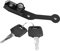 Candado para Casco, Candado, (Negro) Candado para Motocicleta con 2 Llaves Apto para S1000R S1000XR S1000RR 2009 2018 2009‑2018