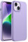 JETech Silicone Case for iPhone 14 Plus 6.7-Inch, Silky-Soft Touch Full-Body Protective Phone Case, Shockproof Cover with Microfiber Lining (Light Purple)
