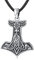 Eusense Wikinger Schmuck Odin Halskette Thors Hammer 925 Silber Nordisches Raben Amulett Mythologie Anhänger Kette Keltischer Knoten Viking Geschenk für Herren