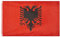 MUWO Flagge Nations Together 90 x 150 cm Nationalmanschaften, doppelseitige Gartenflagge, wetterfeste Fanflagge, Fußballflagge Polyester Länderfagge Deutschland mit Ösen (Albanien)