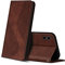 ZONNAVI Case Compatible with iPhone X/iPhone XS, Premium PU Leather Wallet Case with [Card Slots] [Viewing Stand], Shockproof Flip Cover for iPhone X/iPhone XS (Brown)
