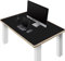ZORESYN Premium PU-Leder Schreibtischunterlage 130x70cm - Wasserdichte, rutschfeste Büroauflage - Leicht zu reinigen für Homeoffice & Büro (Schwarz)