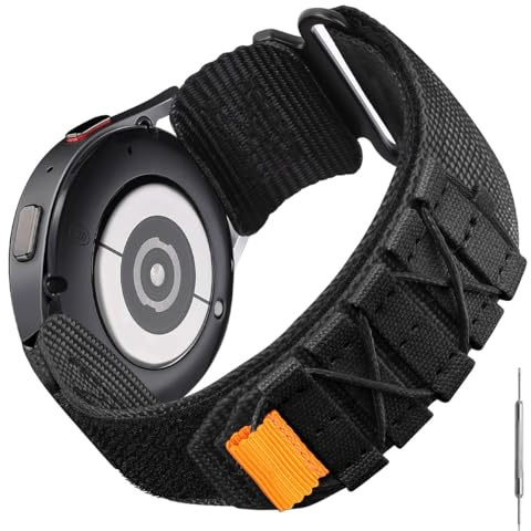 Nixiamy uhrenarmband 20mm 22mm Militärisches nylon Geflochten Ersatz Band mit Schnellverschluss Geeignet Robustes Ersatzband für Männer Großes Handgelenk