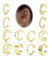 LOLIAS 12 Stücke Ear Cuff Gold Damen Ohrmanschetten Ohrringe Earcuff Set 18K Gold Ohrringe Ohne Ohrloch Face Helix Conch Ohrclips Damen Ohrklemme Ear Cuffs Gold Ohrschmuck