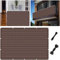 Balkonverkleidung 150 x 630 cm Uv-Resistent Reißfest, 90% Beschattungsgrad, Windschutz Windschutz Folie Sichtschutz Zaun mit Kabelbinder für Balkon Terrasse, Braun