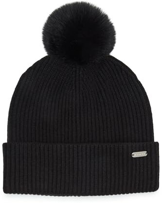 Steve Madden Damen Lindy Beanie-Mütze, Schwarz, Einheitsgröße