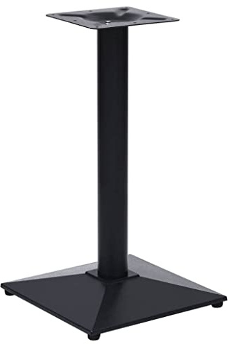 Mhdvray Support de table de bistrot en fonte massive noir 41 x 41 x 72 cm Pieds de table robustes au look industriel pour cuisine, salle à manger, jardin d'hiver, café, bar et balcon