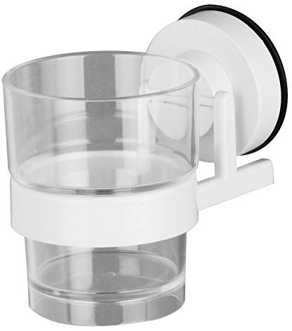 Gecko White Bathroom Tumbler Holder with Tumbler