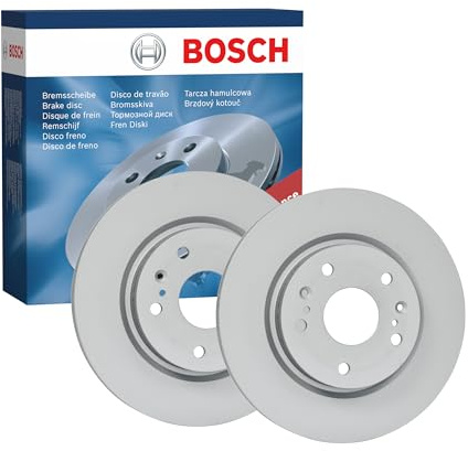 Bosch BD2179 Brake Disc Set - 280 mm - Front Axle - 1 Set of 2 Discs | Vented High-Carbon Discs - ECE-R90 Certified - Great Cooling and Noise Suppression, Advanced Corrosion protected