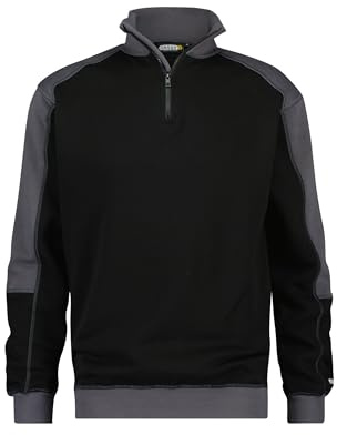 DASSY® Basiel Zweifarbiges Sweatshirt - Größe 3XL - SCHWARZ/ZEMENTGRAU