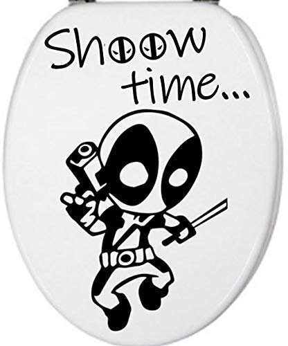 Sticker Fun Abattant Toilette Deadpool 2 - Vinyl Brillant Couleur au Choix