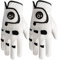 FINGER TEN Golfhandschuh Herren Linke Hand Rechte Mit Ball Marker 2 Stück (Not Paar) Allwetter Leder Griff Golf Handschuh Links Rechts Weicher Komfort Passform Größe S M ML Groß XL（S,Rechts）