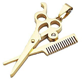 Westernlifestyle Anhänger Kettenanhänger aus Edelstahl Schere Friseur Friseuse