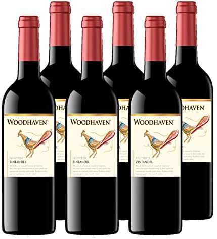 Woodhaven - Vin de Californie - Vin Rouge - Zinfandel - Lot de 6 bouteilles x 75 cl
