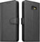 Handyhülle für Samsung Galaxy A3 2017, Leder Handytasche Klapphülle Flip Case Brieftasche mit Kartenfach/Magnetverschluss Lederhülle mit RFID Schutz für Samsung Galaxy A3 2017, Schwarz