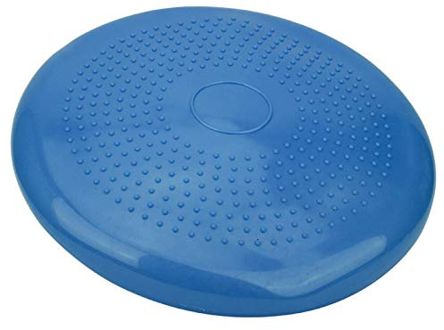 ohcoolstule Yoga-Kissen, 34 cm, PVC, verdickt, aufblasbar, für Fitnessstudio, Sport, Fitness, Wackelmassage, Balance-Kissen (blau)