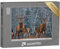 puzzleYOU: Puzzle 1000 Teile „Eine Herde von Hirschen im winterlichen Wald“ – aus der Puzzle-Kollektion Hirsche, Tiere in Wald & Gebirge