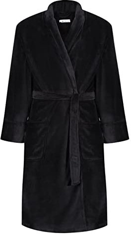 Ben Sherman Uomo, Accappatoio, Nero, Grande