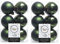 24 Pine Green Christmas Baubles 6cm Shatterproof Tree Ornaments Shiny Matt Decorations