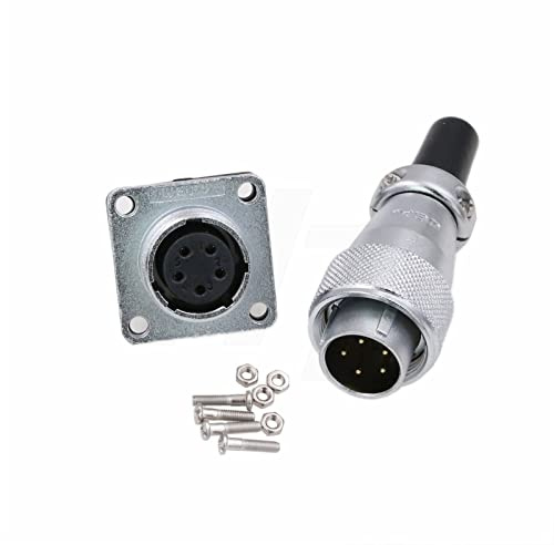 Hangton ws16 5 - Pin Aviation round Metal Connector Zinc Alloy 5a Plug and Socket Industrial Power Supply AC Solar Energy Vehicle Outdoor Application