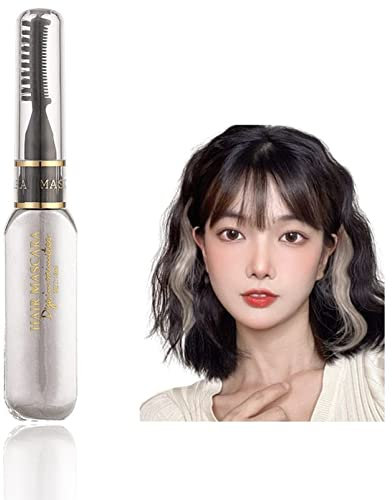 White Hair Spray Colour for Kids,Temporary Hair Chalk Comb Washable Hair Dye, Instant Hair Dye for Christmas, Halloween, Birthdays, Parties(White)