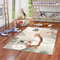 Pergamon Kinder Teppich Weich Kinderzimmer Softstar KidsTierwelt Mintgrün Beige in 5 Größen
