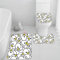 Badematten Set 3D 40x60 Ente Badezimmerteppich-Set absorbierend 3-teiliges maschinenwaschbare weich badteppich schnell trocknend Tier Karikatur Kawaii Badvorleger mit wc deckelbezug